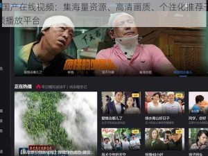 2025 国产在线视频：集海量资源、高清画质、个性化推荐于一体的视频播放平台