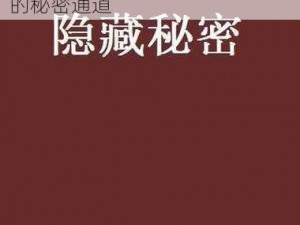 科普78m78隐藏通道5—科普 78m78 隐藏通道 5：你所不知道的秘密通道