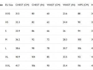 欧洲尺码日本尺码专线图片——提供精准服装尺码对照表