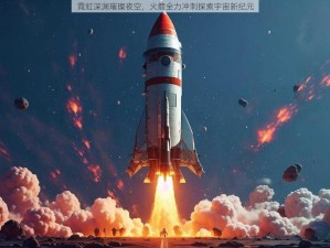 霓虹深渊璀璨夜空，火箭全力冲刺探索宇宙新纪元