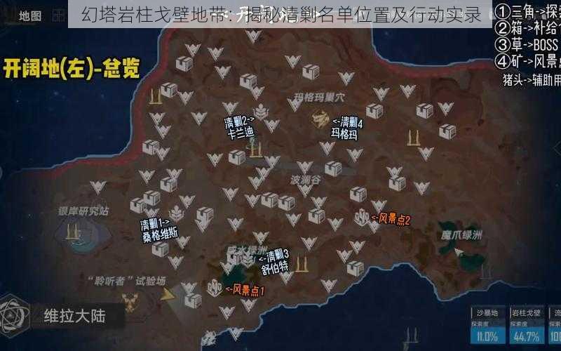 幻塔岩柱戈壁地带：揭秘清剿名单位置及行动实录