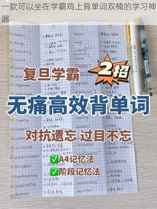 一款可以坐在学霸鸡上背单词双楠的学习神器