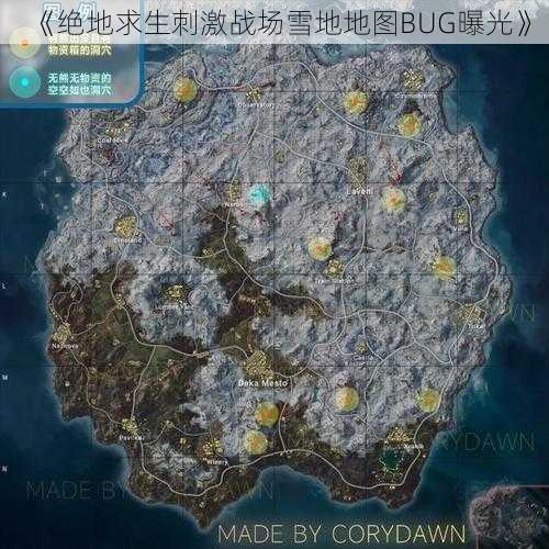 《绝地求生刺激战场雪地地图BUG曝光》