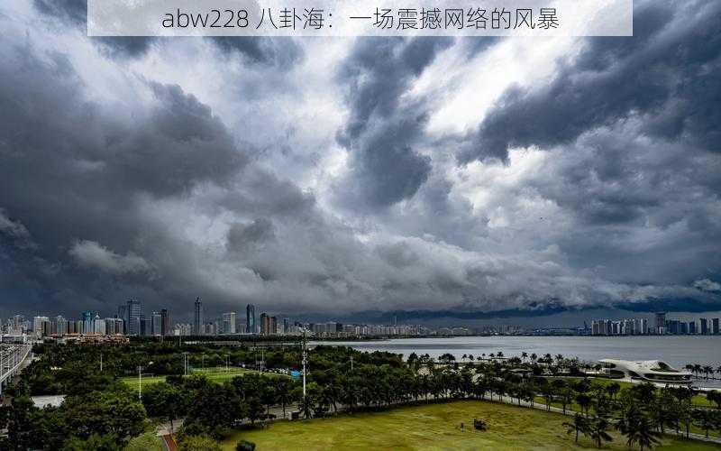 abw228 八卦海：一场震撼网络的风暴