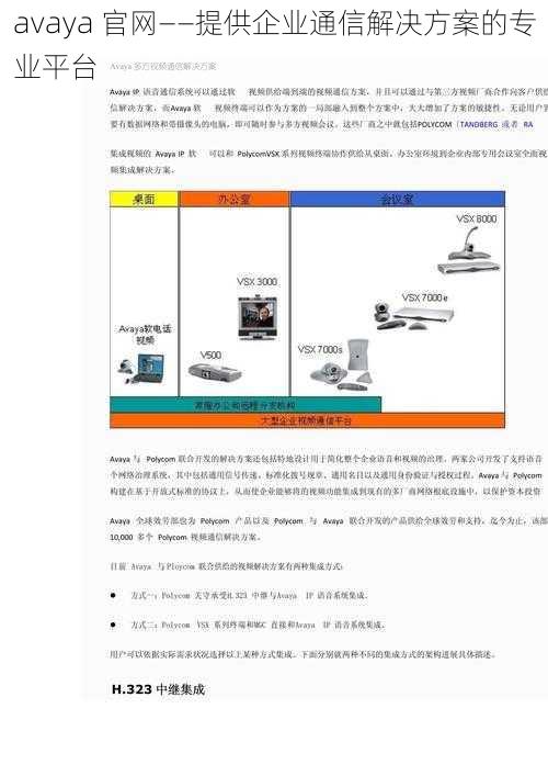 avaya 官网——提供企业通信解决方案的专业平台