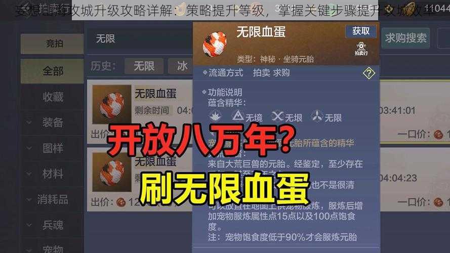 妄想山海攻城升级攻略详解：策略提升等级，掌握关键步骤提升攻城效率