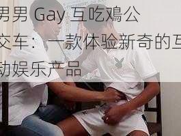 男男 Gay 互吃鳮公交车：一款体验新奇的互动娱乐产品