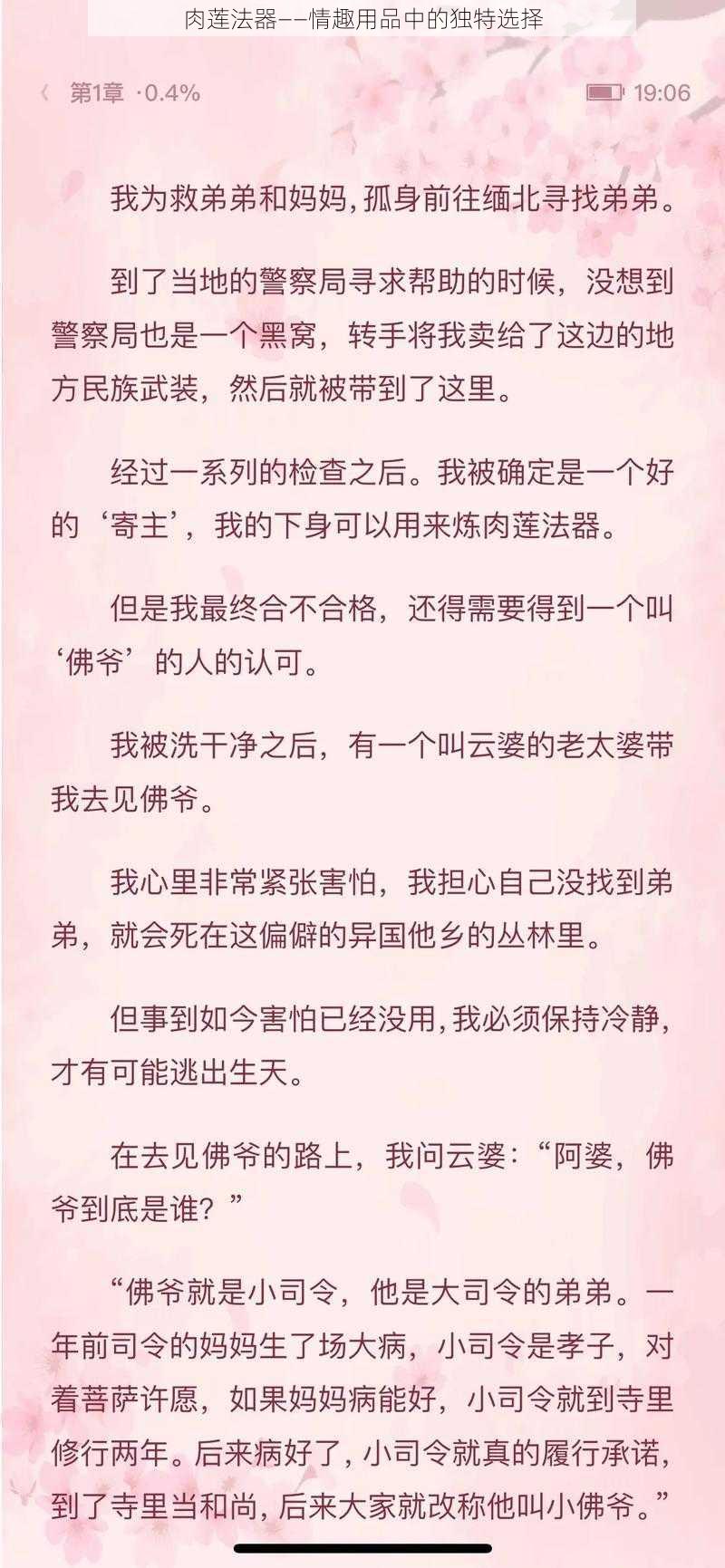 肉莲法器——情趣用品中的独特选择