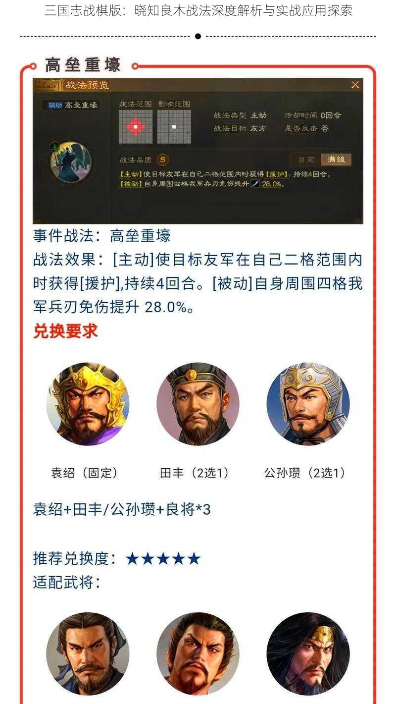 三国志战棋版：晓知良木战法深度解析与实战应用探索