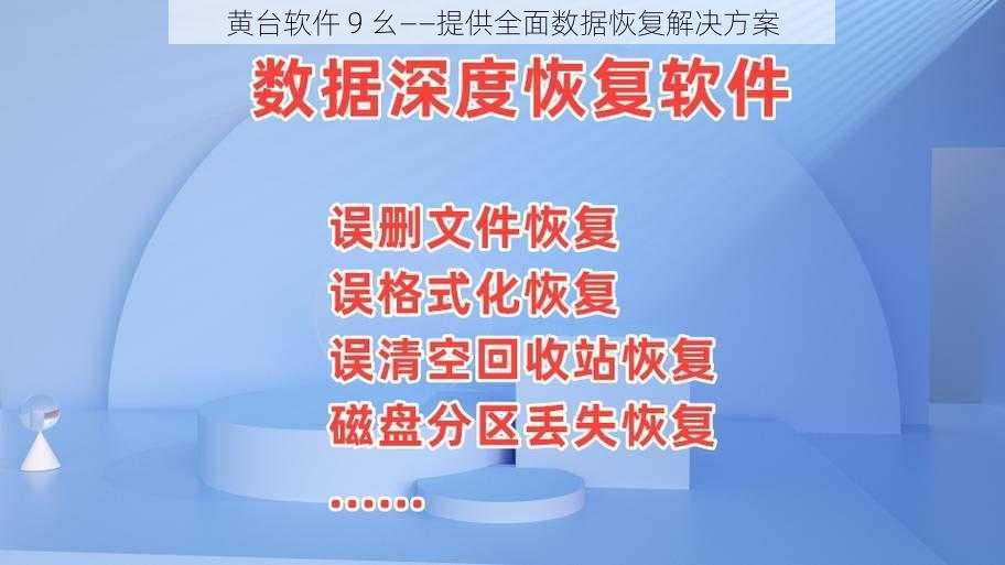 黄台软仵 9 幺——提供全面数据恢复解决方案