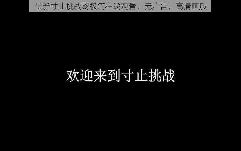 最新寸止挑战终极篇在线观看，无广告，高清画质