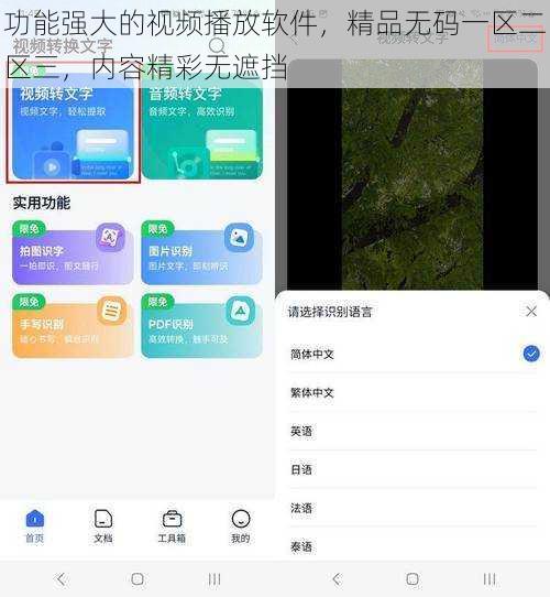 功能强大的视频播放软件，精品无码一区二区三，内容精彩无遮挡