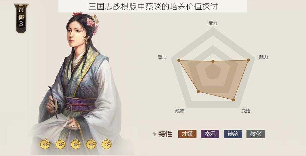 三国志战棋版中蔡琰的培养价值探讨