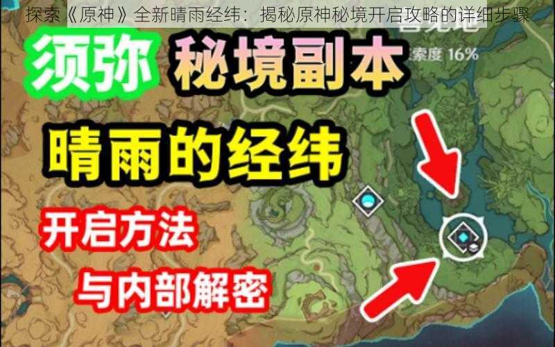 探索《原神》全新晴雨经纬：揭秘原神秘境开启攻略的详细步骤