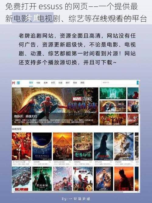 免费打开 essuss 的网页——一个提供最新电影、电视剧、综艺等在线观看的平台