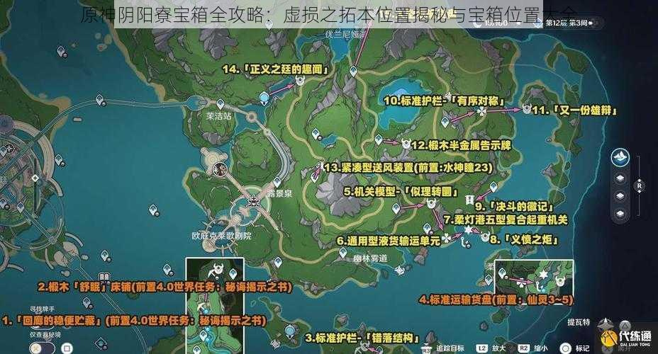 原神阴阳寮宝箱全攻略：虚损之拓本位置揭秘与宝箱位置大全