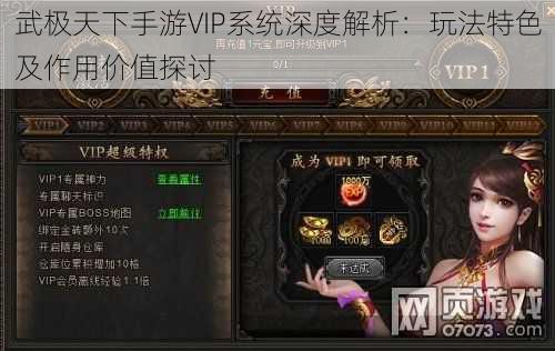 武极天下手游VIP系统深度解析：玩法特色及作用价值探讨