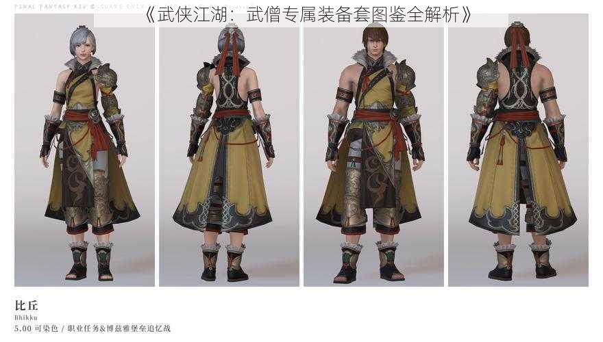 《武侠江湖：武僧专属装备套图鉴全解析》