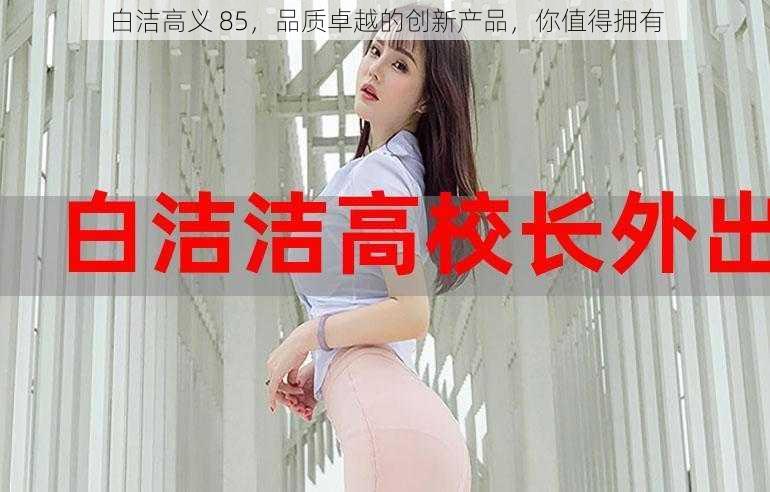 白洁高义 85，品质卓越的创新产品，你值得拥有