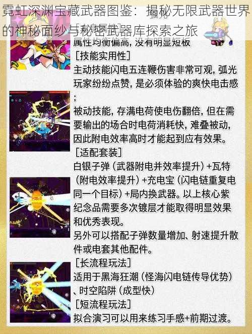 霓虹深渊宝藏武器图鉴：揭秘无限武器世界的神秘面纱与秘密武器库探索之旅