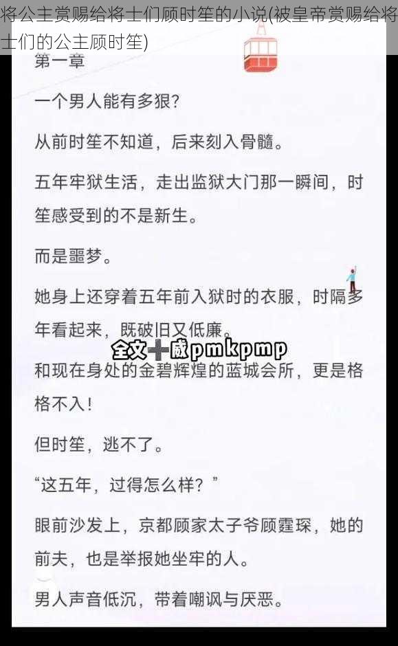 将公主赏赐给将士们顾时笙的小说(被皇帝赏赐给将士们的公主顾时笙)