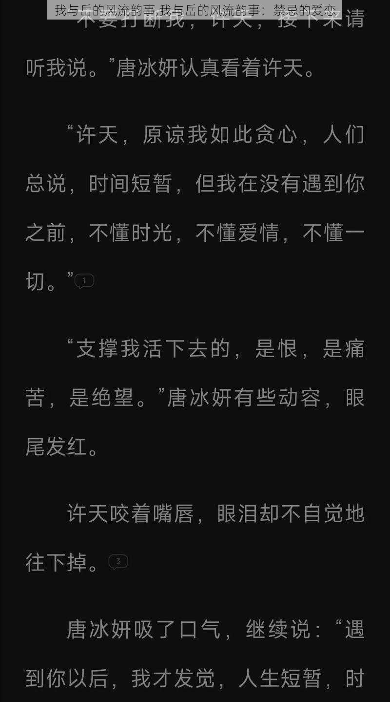 我与岳的风流韵事,我与岳的风流韵事：禁忌的爱恋