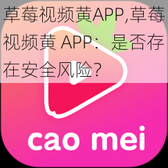 草莓视频黄APP,草莓视频黄 APP：是否存在安全风险？