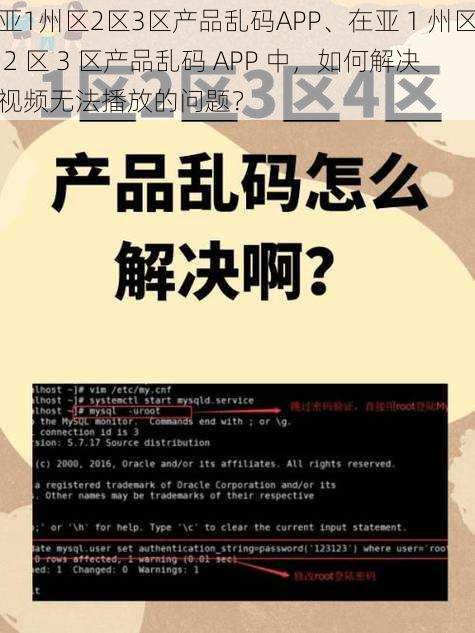 亚1州区2区3区产品乱码APP、在亚 1 州区 2 区 3 区产品乱码 APP 中，如何解决视频无法播放的问题？