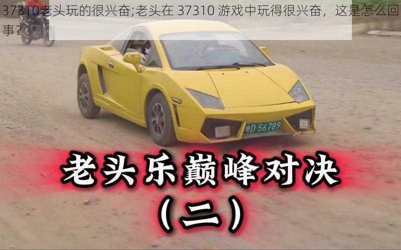 37310老头玩的很兴奋;老头在 37310 游戏中玩得很兴奋，这是怎么回事？