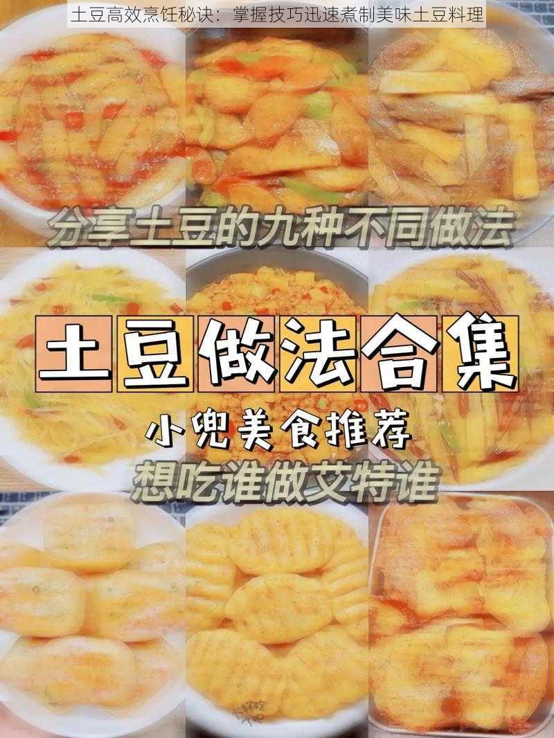 土豆高效烹饪秘诀：掌握技巧迅速煮制美味土豆料理