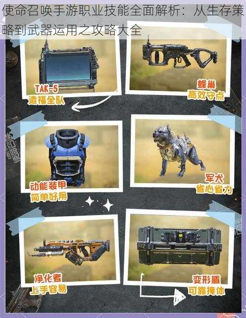 使命召唤手游职业技能全面解析:从生存策略到武器运用之攻略大全